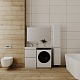 Style Line Мебель для ванной Даллас 110 Люкс L, белая PLUS	 – картинка-17
